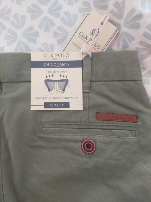 Calças CLK POLO verdes, NOVAS