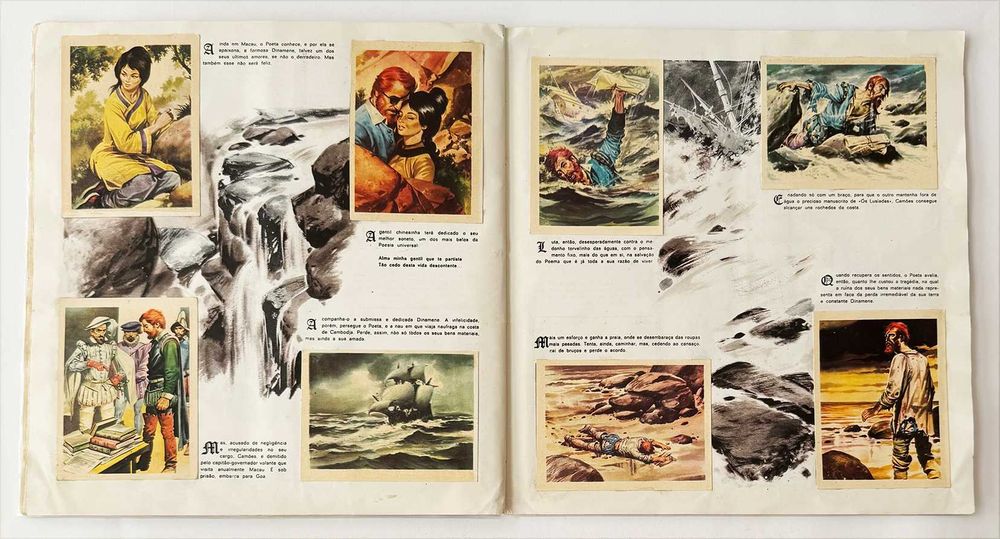 Caderneta de cromos CAMÕES 1ª edição! Quase completa. Em muito bom estado geral.