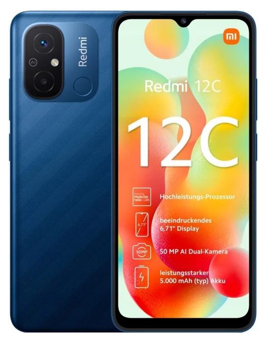 Xiaomi Redmi12 Ocean Blue 3gb/64gb,nowy,nieotwierane pudełko, 350 zł!!