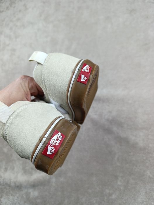 Скейтерские кроссовки весны vans knu skool marshmallow beige