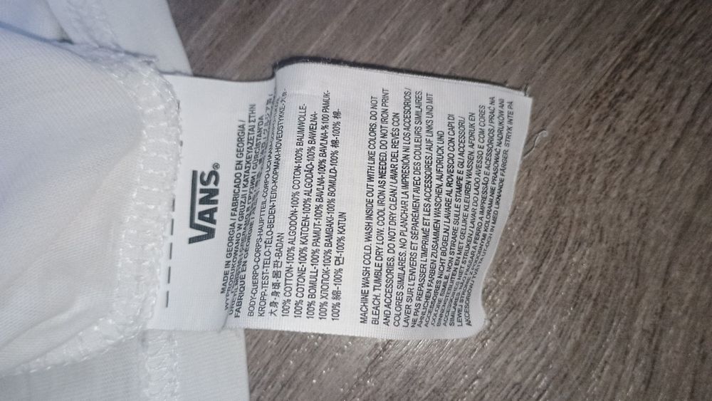 Футболка Vans Rowan (оригинал) с принтом на спине, разм. S