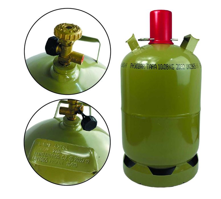 Балон побутовий (пропан-бутан) 27.2 л, з вентилем, Milmet