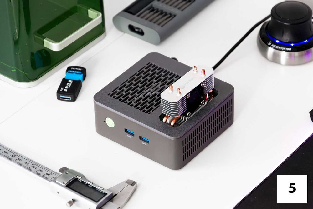 Pokrywa do GMKtec G3 PLUS z miejscem na radiator | 6 wzorów