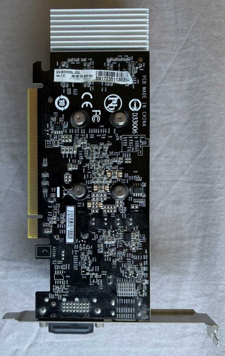 Placa Gráfica Gigabyte GeForce GT 1030 Silent 2GB