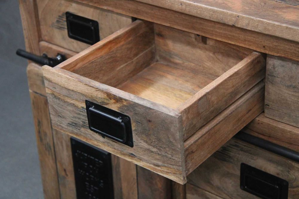 KOMODA Drewniana z szufladami Drewno Mango 150 Sklep BGM24.pl B 6160