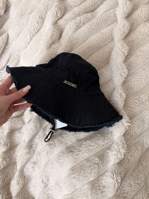 Kapelusz jacquemus bucket hat nowy czarny damski regulacja