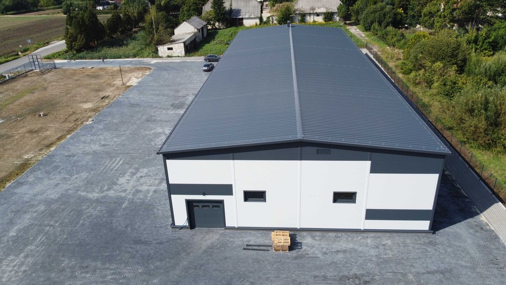 Hala magazynowa ocieplana 1331 m2 22x60,5x7,4