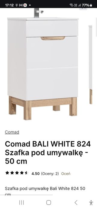 Szafka pod umywalkę