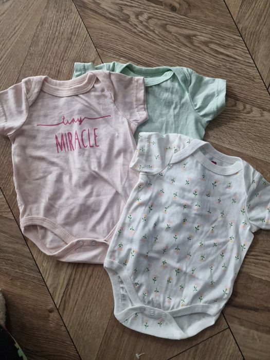 Zestaw 3 x body rozm 0-3m cena z wysyłką
