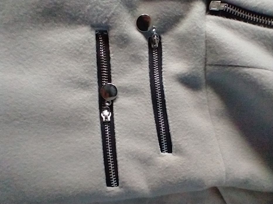 Płaszcz wełniany GemStel r.L r.40 42 zimowy beżowy elegancki ślubny