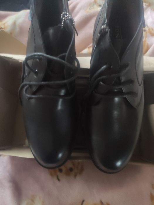 Ботинки кожаные зимние