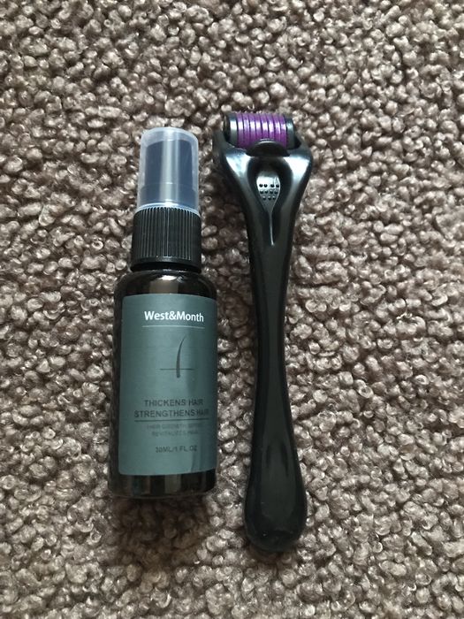 Набір чоловічий для росту бороди РОЛИК + ОЛІЙКА живить та відновлює