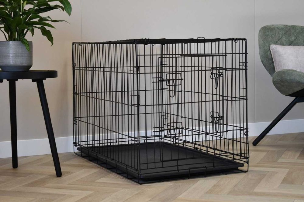 Большой металлический манеж для собак-питомников 76х46х52 см