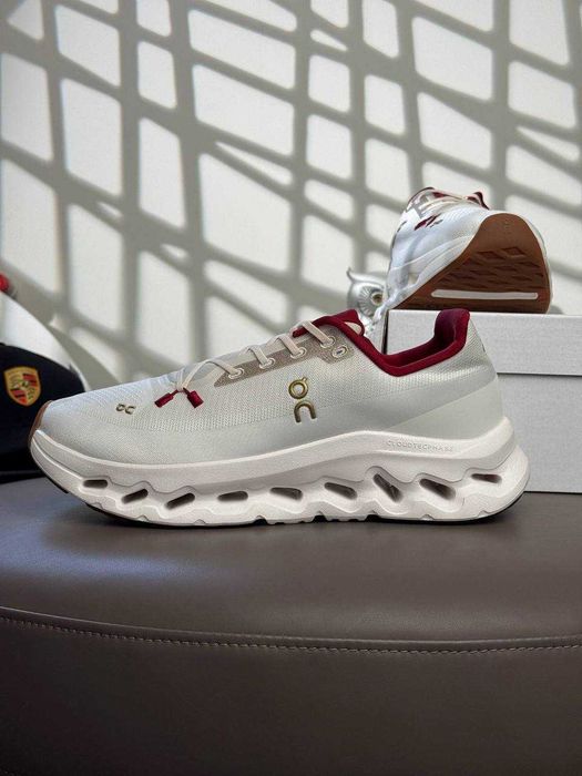 !SALE! Кросівки On Running Cloudtilt White Burgundy Premium 36 37 38 39 40 41 42 43 44 45