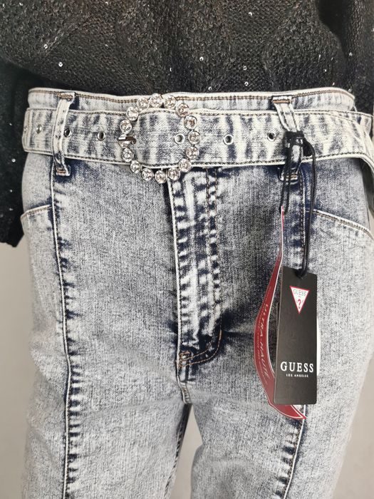 Nowe oryginalne spodnie jeansowe damskie Guess rozm 29 szare