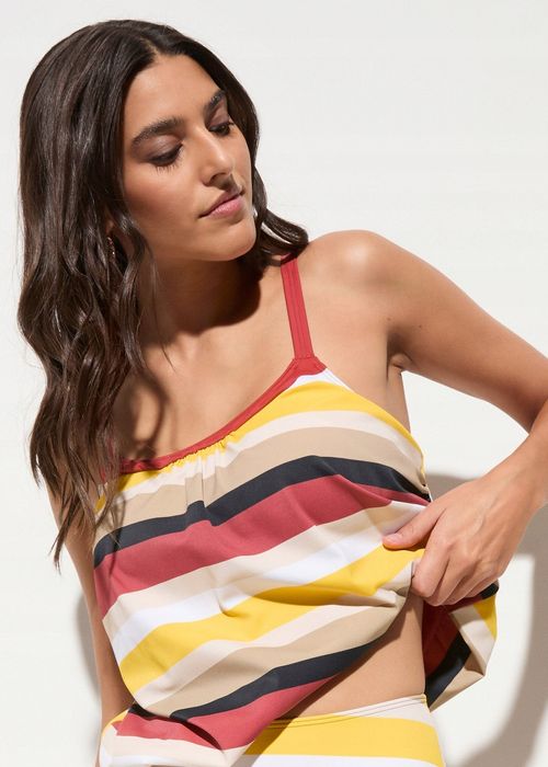 B.P.C top tankini kolorowy w paski 42.