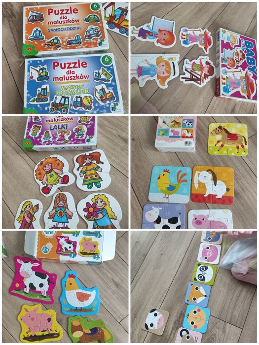 Duży zestaw puzzli dla malucha