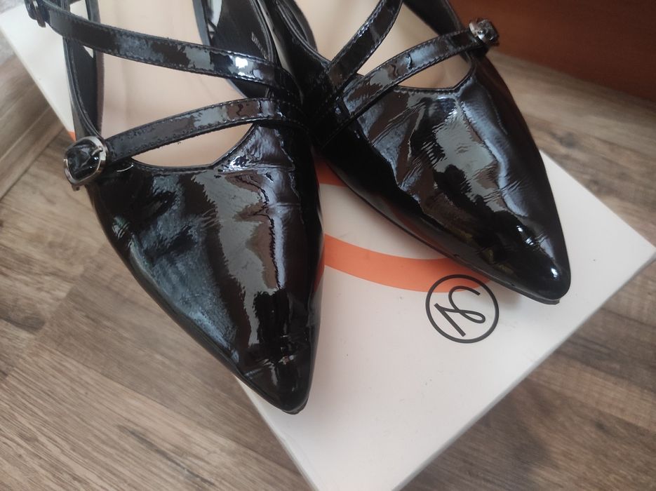 Босоніжки / слінгбенг / туфлі 39 40 розмір чорні оригінальні кожа