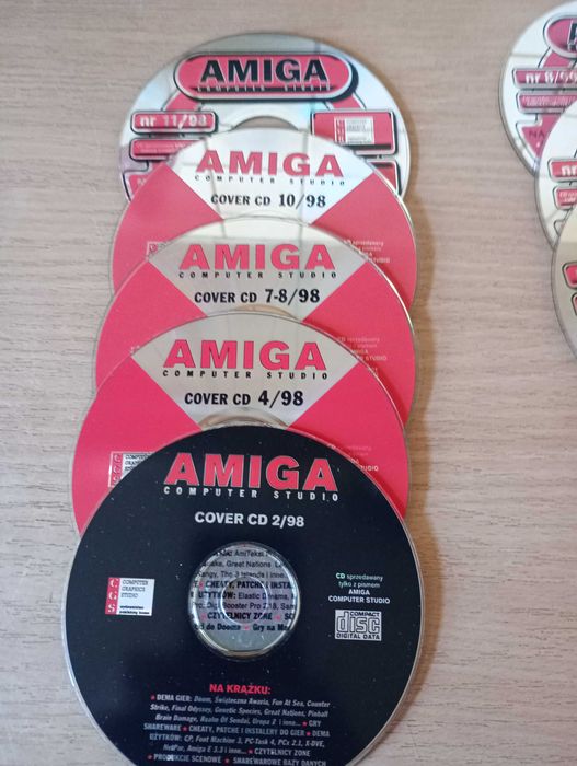 Amiga Computer Studio płyty cd i magazynu Amiga (33 płyty)