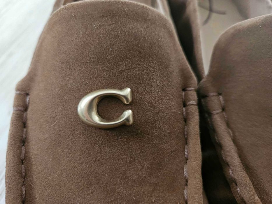 Buty Coach mokasyny zamsz