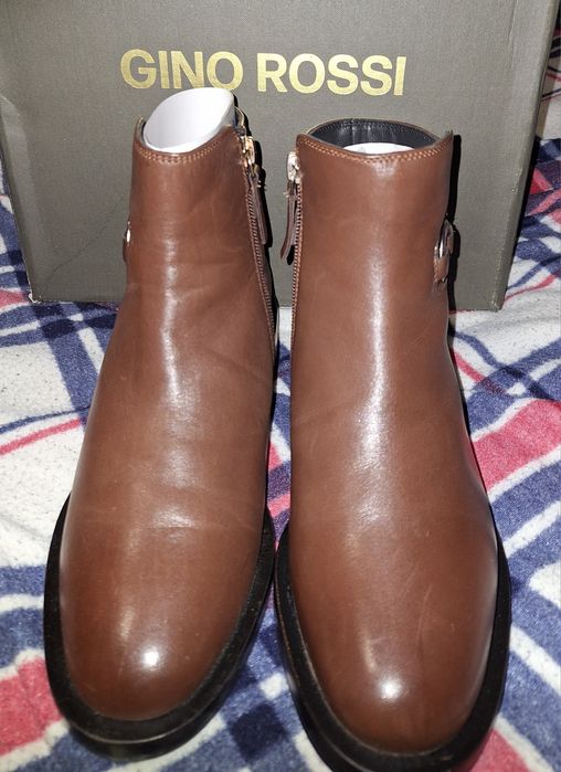 Botki, półbuty Gino Rossi skórzane
