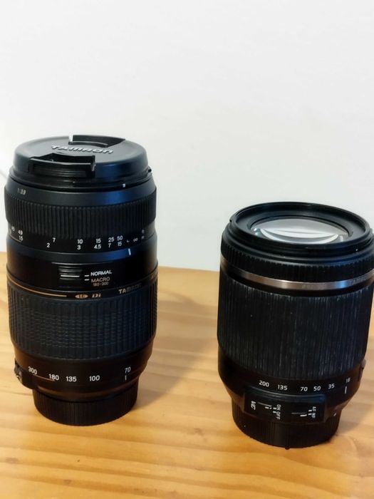 Kit Nikon 3200 com 3 lentes.