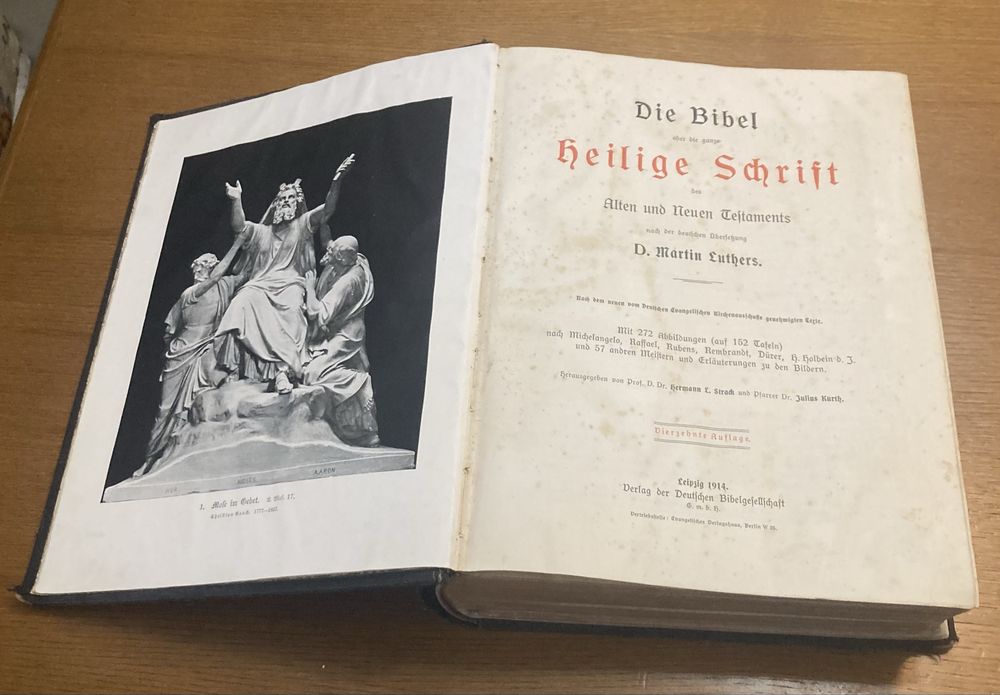 A Bíblia Sagrada editada em Leipzig em 1914