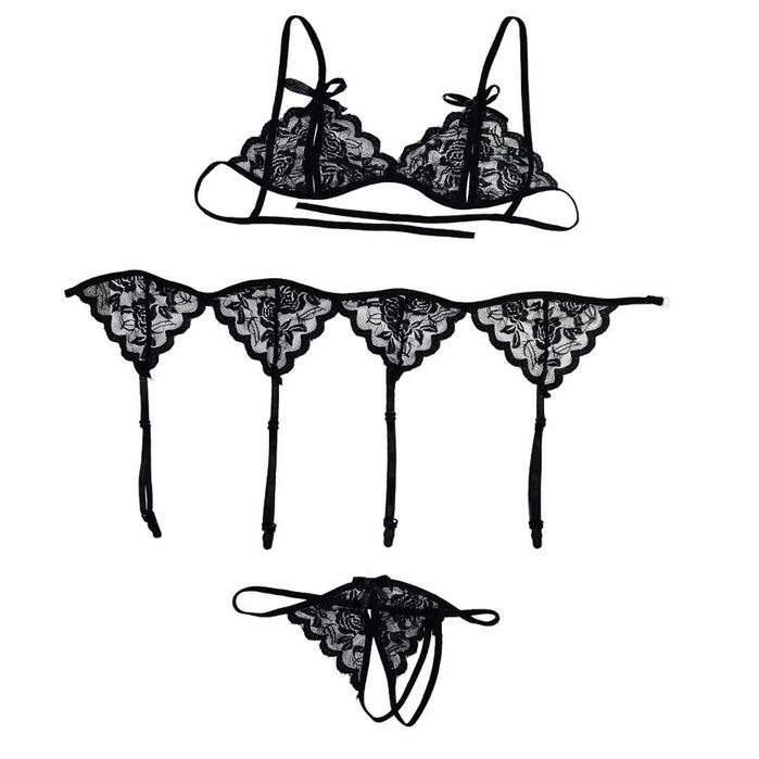 Сексуальный комплект, эротическое нижнее белье, пояс  с чулками