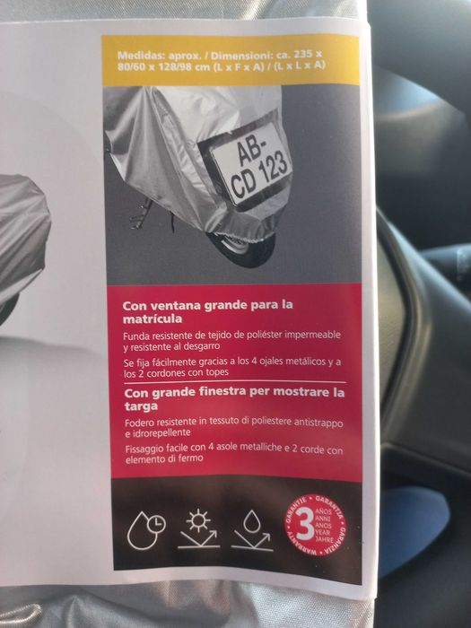 Capa impermeavel nova para motas ou bicicletas,