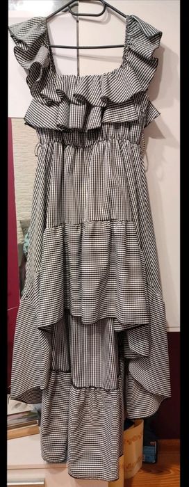 Sukienka w kratkę, kratę, na lato, wesele, okazjonalna