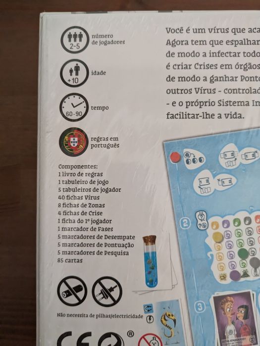 NOVO e SELADO - Jogo de Tabuleiro Viral