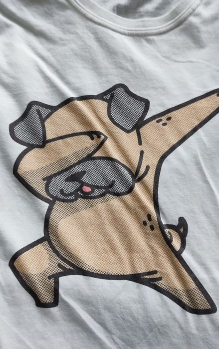 4 śliczne koszulki t-shirt z pieskami r. M-L dog