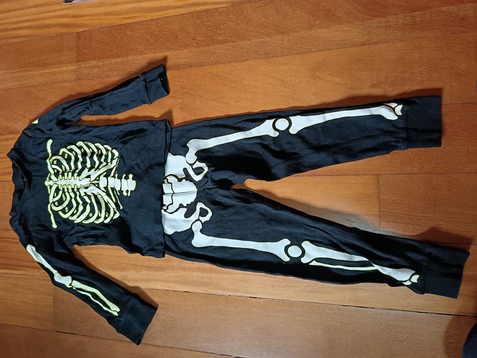 Conjunto Halloween esqueleto