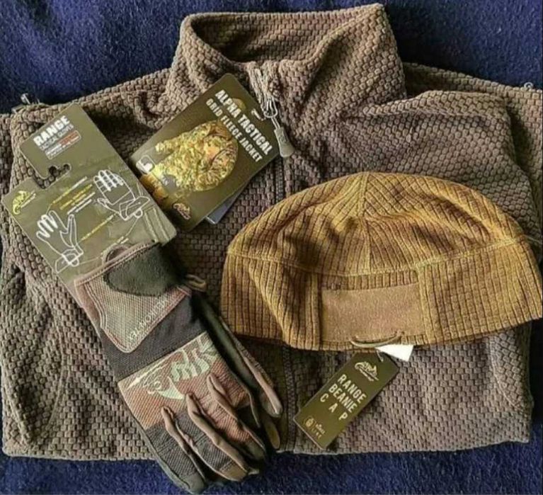 Helikon Tex Range Beanie Cap флісова шапка вафелька ковпак з карманом