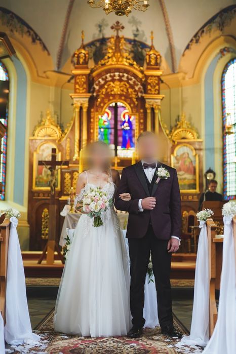 Smoking ślubny męski