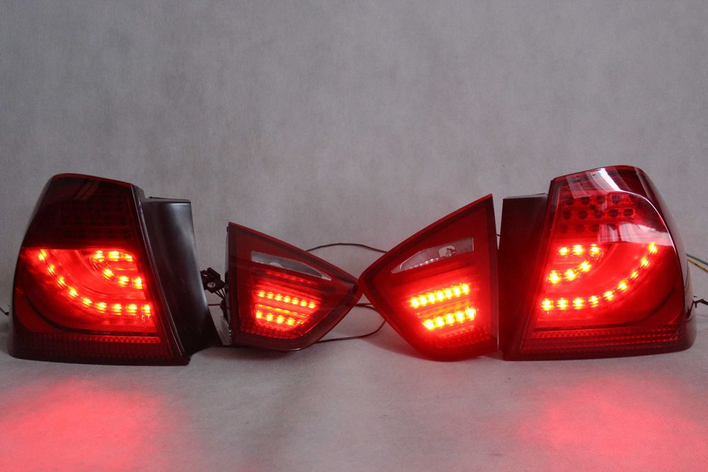 Lampy światła tył tylne BMW E90 05-08 SEDAN RED LED BAR NEON IGŁA