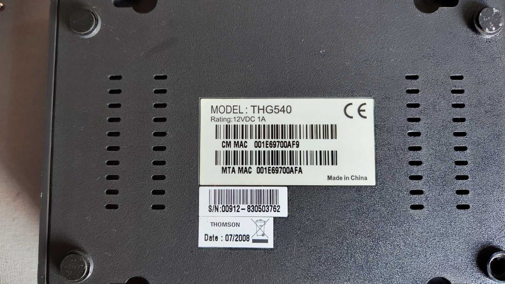 Modem de Cabo Thomson THG540