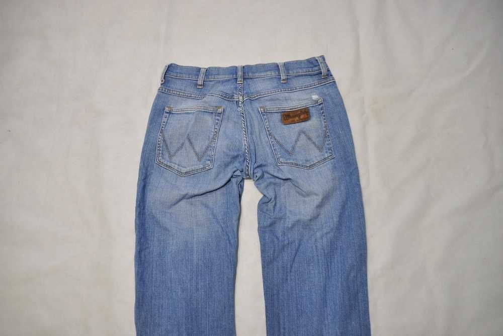 WRANGLER PITTSBORO L 88cm 34/32 męskie spodnie jeansowe straight stretch s4v