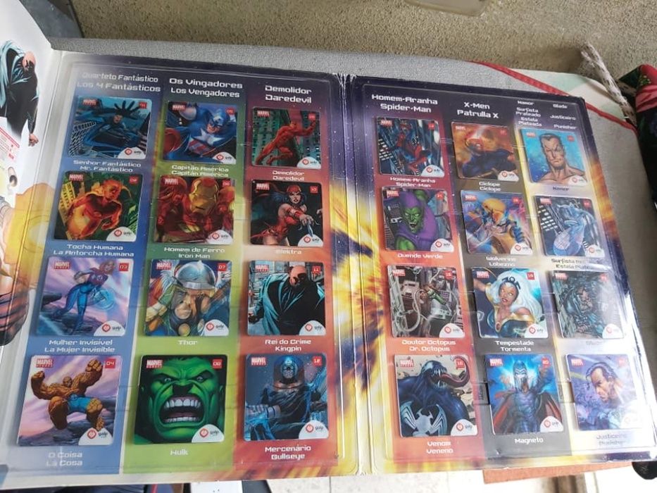 Coleção Holográfica "SUPER HERÓIS da MARVEL" Galp 2005 (Completa)