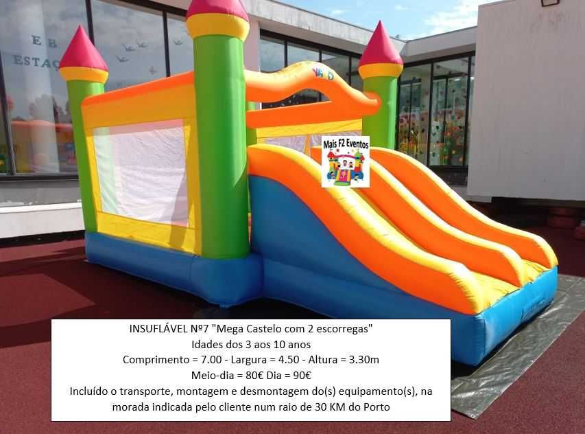 Aluguer de Insufláveis e Trampolins, para festas infantis, aniversários, eventos.