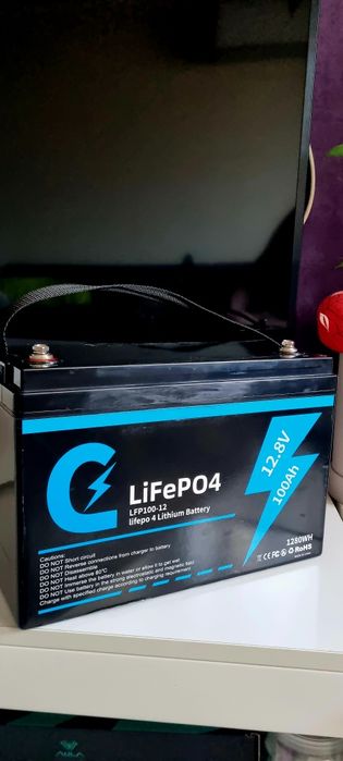 Акумулятор залізофосфатний Lifepo4 12.8v  100Ah