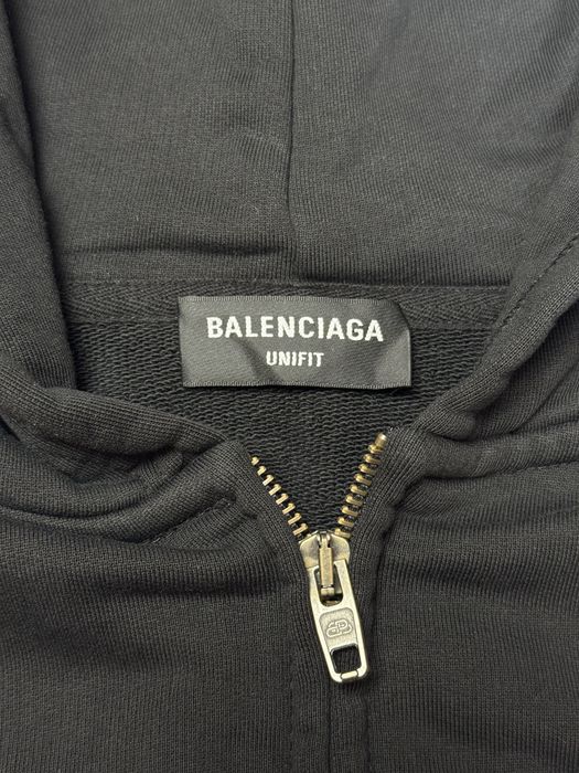 zip-up black worn-out tab Balenciaga 【NEW】【ダヴィド・ヴィジャ】【LFPパッチ付】バレンシア(2009/10) hoodie Худи - грн. 900 4 1:1: ウェア