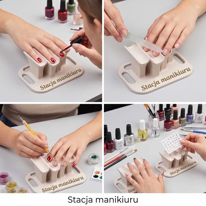 Ergonomiczny stojak do manicure – idealny do malowania i nail artu!