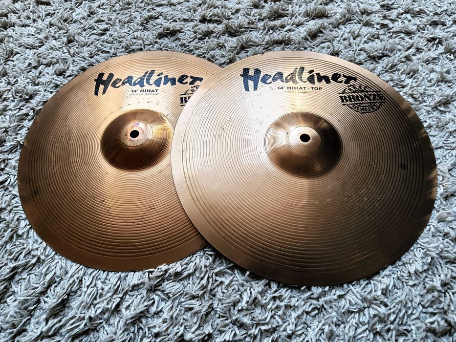 Talerze perkusyjne MEINL HEADLINER REAL QUALITY Bronze Hi Hat 14"