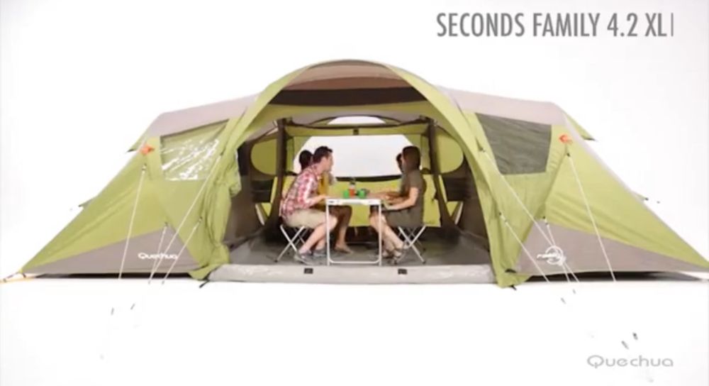 Namiot Quechua Seconds Family 4.2 XL 4-osobowy NOWY duży z przedsionkiem