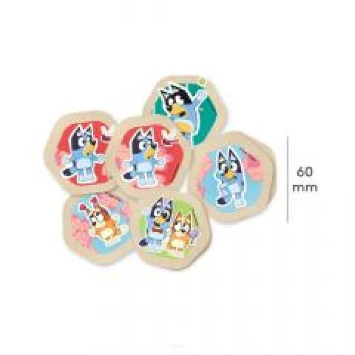 Memo drewniana gra Bluey MICKI ,136x125 mm