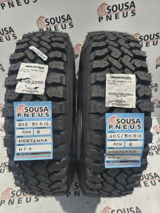 2 pneus Nortenha 205-80R16 - Oferta da entrega