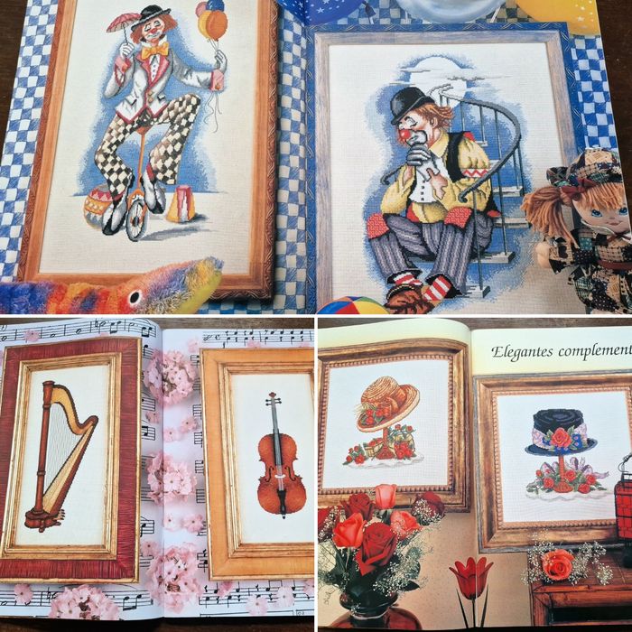 2 Revistas de Quadros em Ponto Cruz da Creactiones Artime em Espanhol