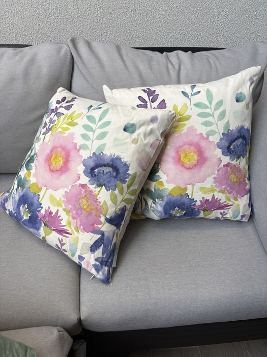 Conjunto de 2 Almofadas decorativas flores