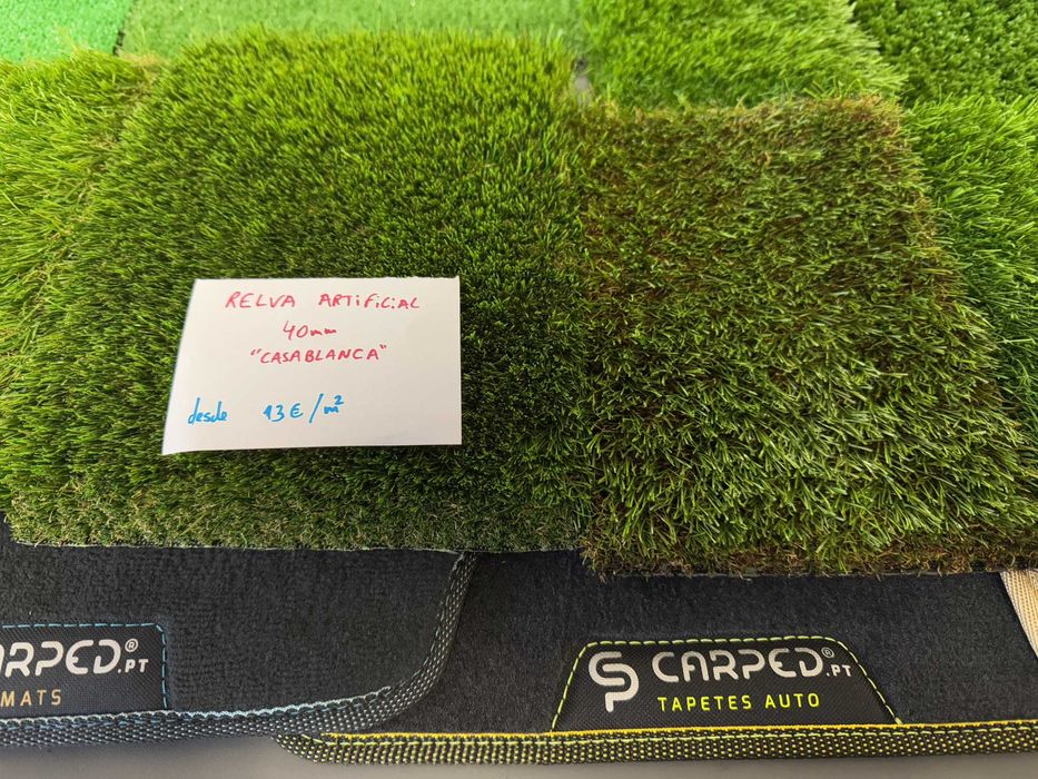 Relva grass artificial sintética várias medidas e padrões - CarPed.pt